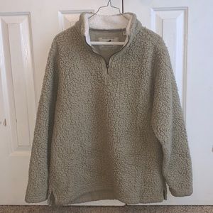 sherpa pullover size small!